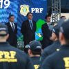 Florianópolis - Jair Bolsonaro, Carlos Moisés e ministros participam de aula magna do curso de formação da PRF